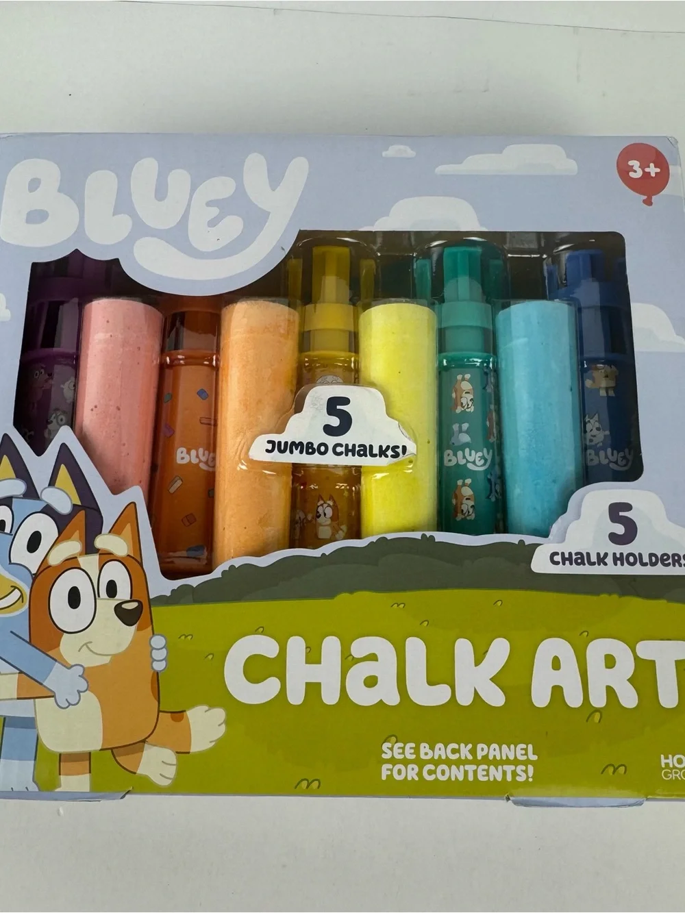 Bluey Chalk Art Set Bundle 2 Packs Jumbo Sidewalk Chalk Kids Outdoor GIft